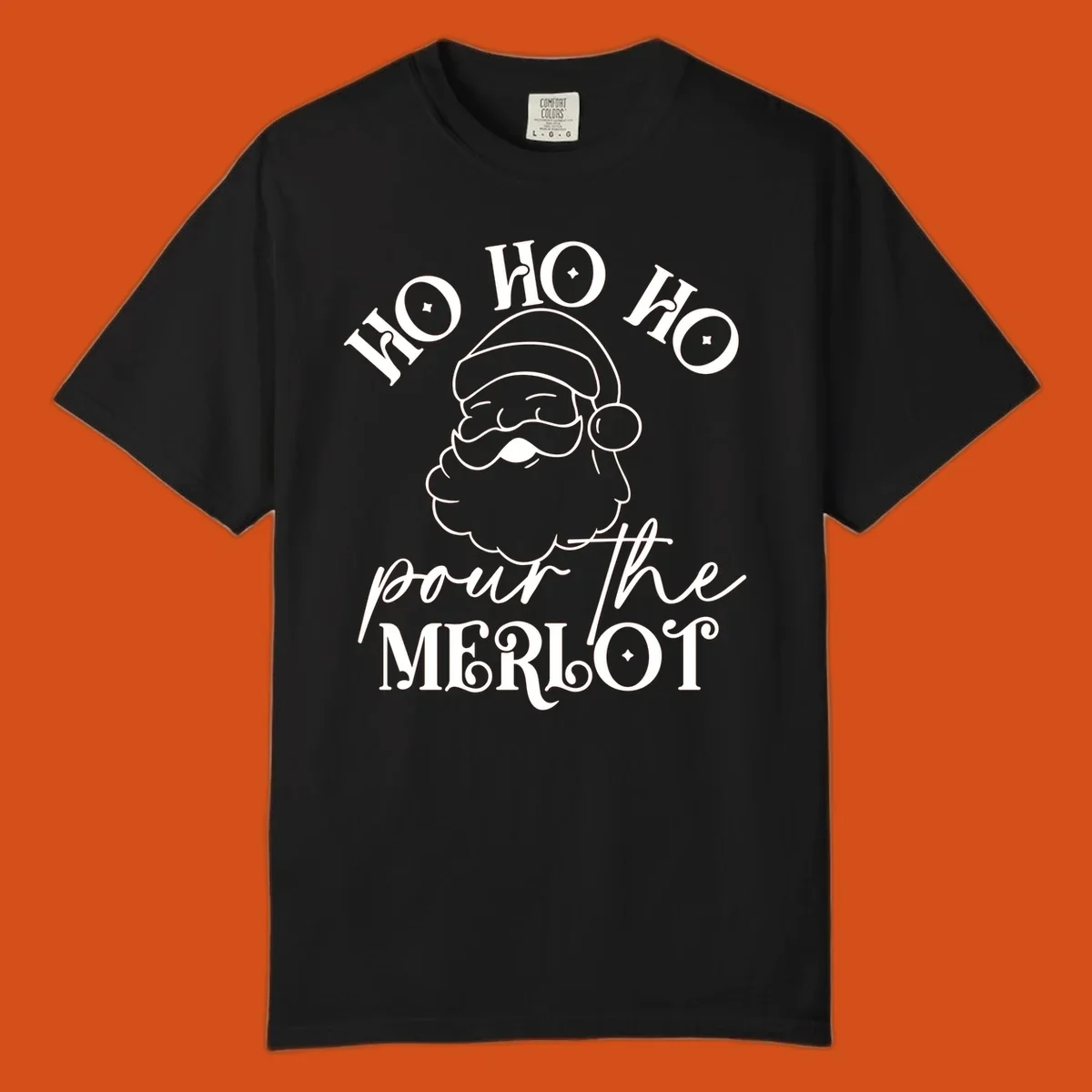 Ho ho ho pour the merlot santa claus christmas design