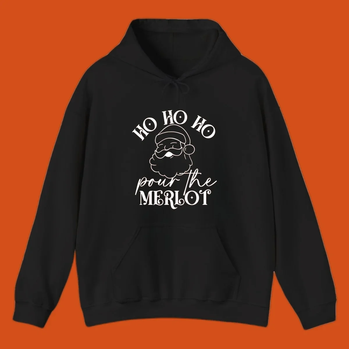Ho ho ho pour the merlot santa claus christmas design