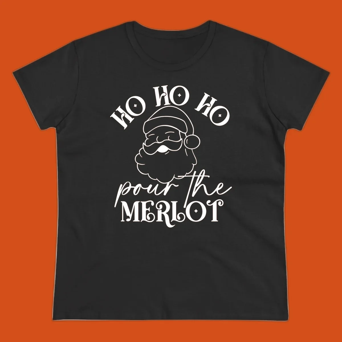 Ho ho ho pour the merlot santa claus christmas design