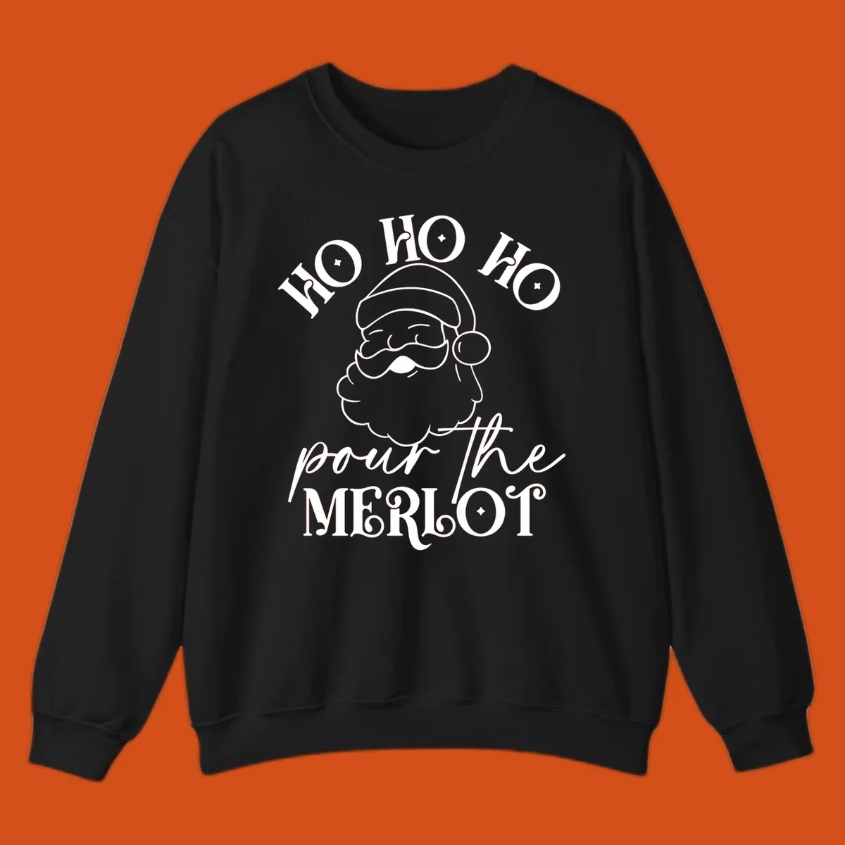 Ho ho ho pour the merlot santa claus christmas design