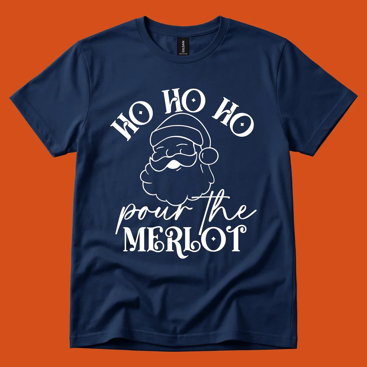Ho ho ho pour the merlot santa claus christmas design
