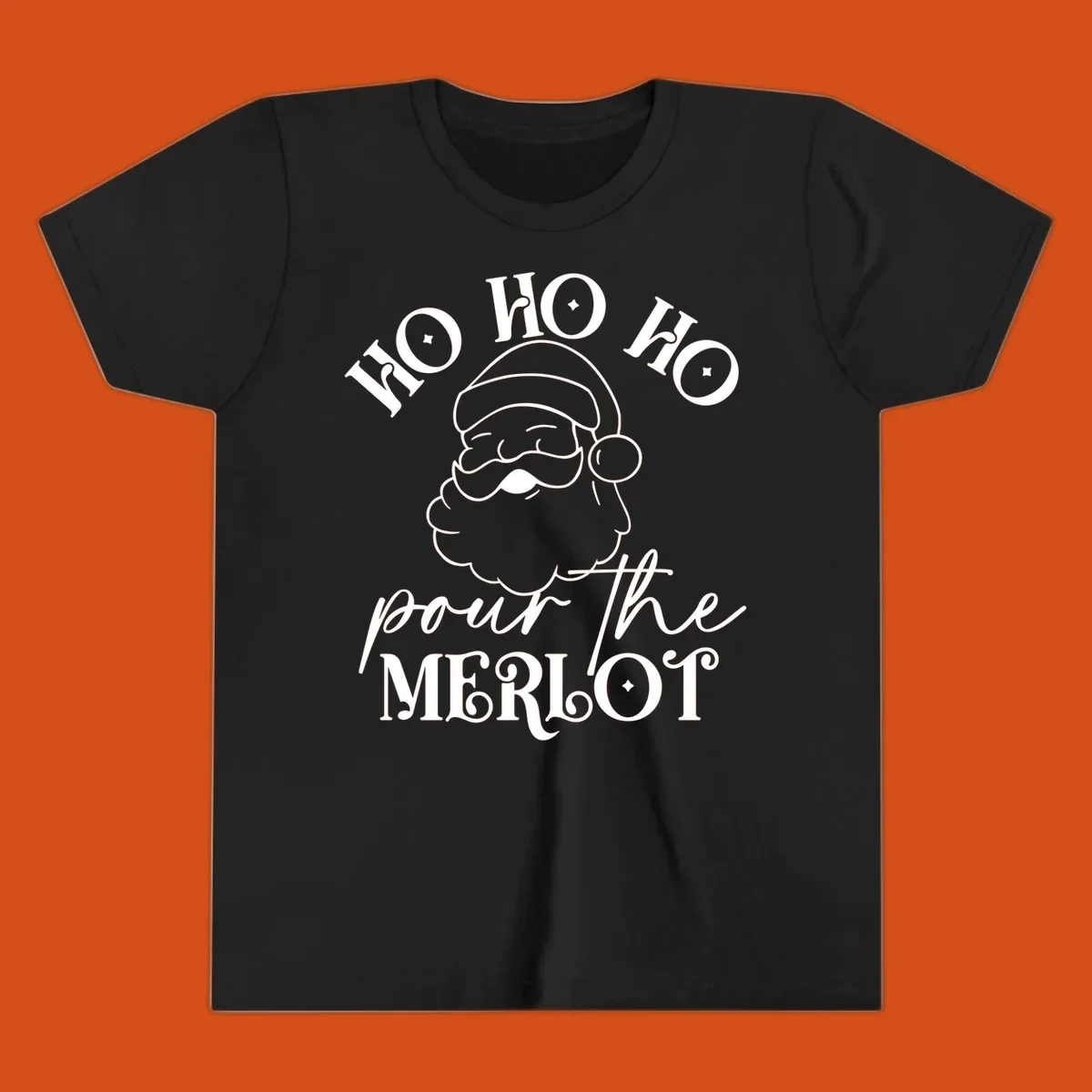 Ho ho ho pour the merlot santa claus christmas design