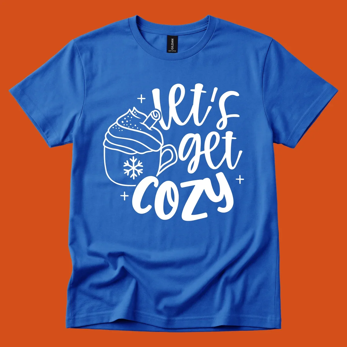 Lets get cozy holiday design with hot chocolate mug