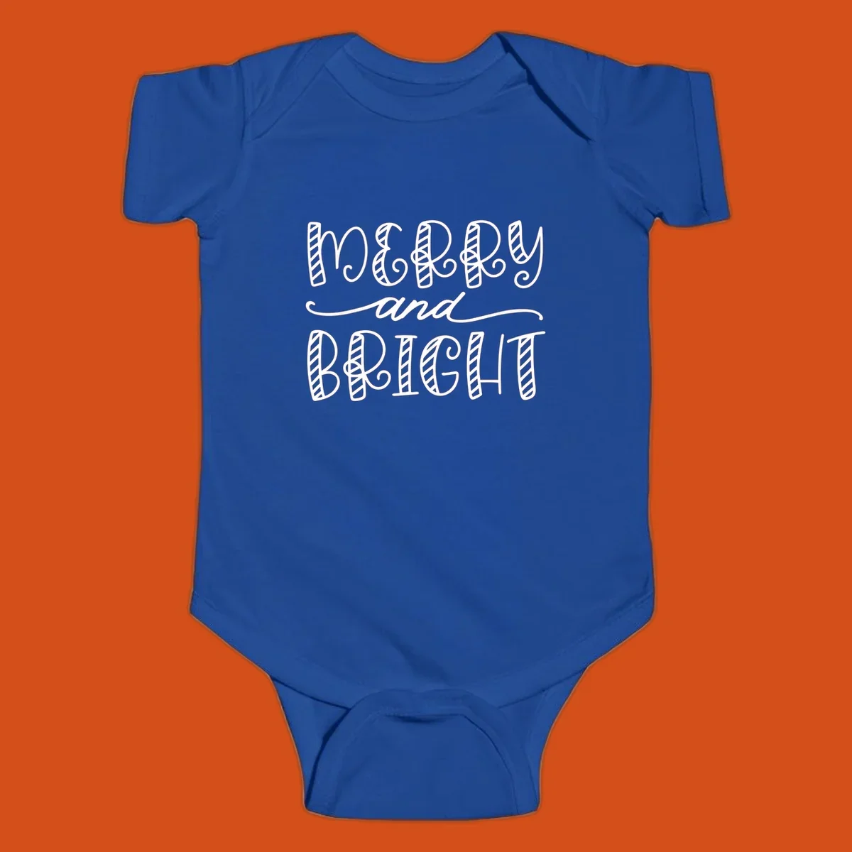 Merry and Bright holiday lettering in white on black, and black on white.