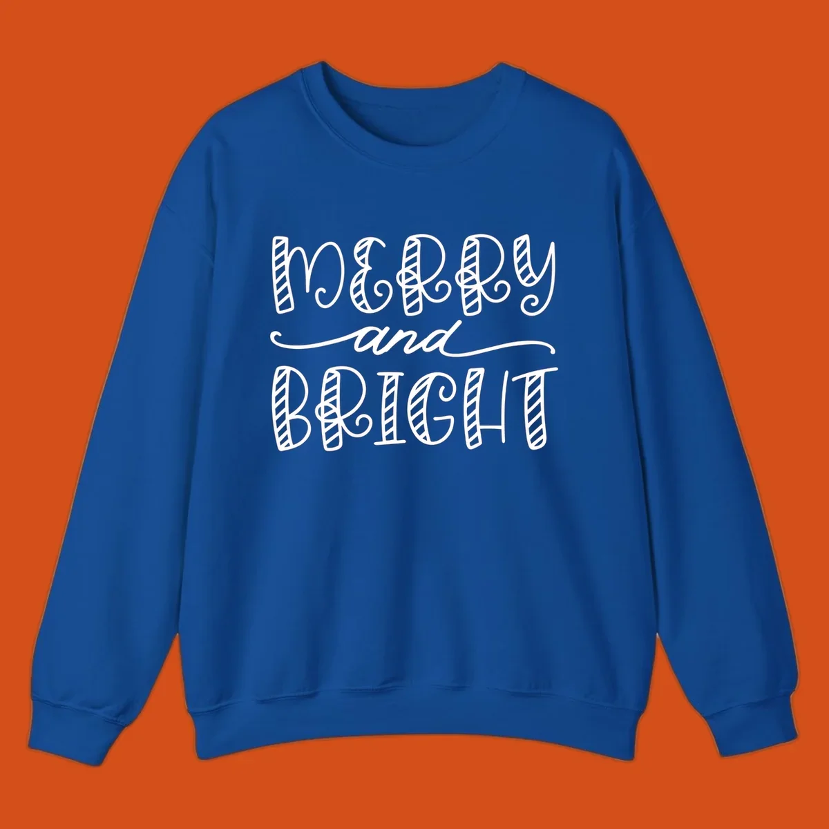 Merry and Bright holiday lettering in white on black, and black on white.