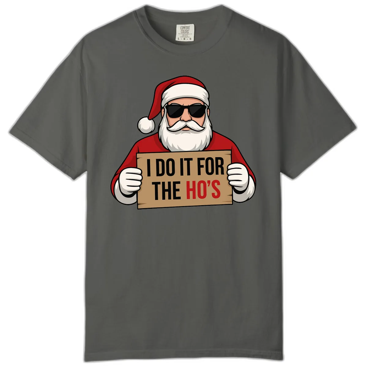 Santa Doing It For The Ho's Comfort Color in Pepper