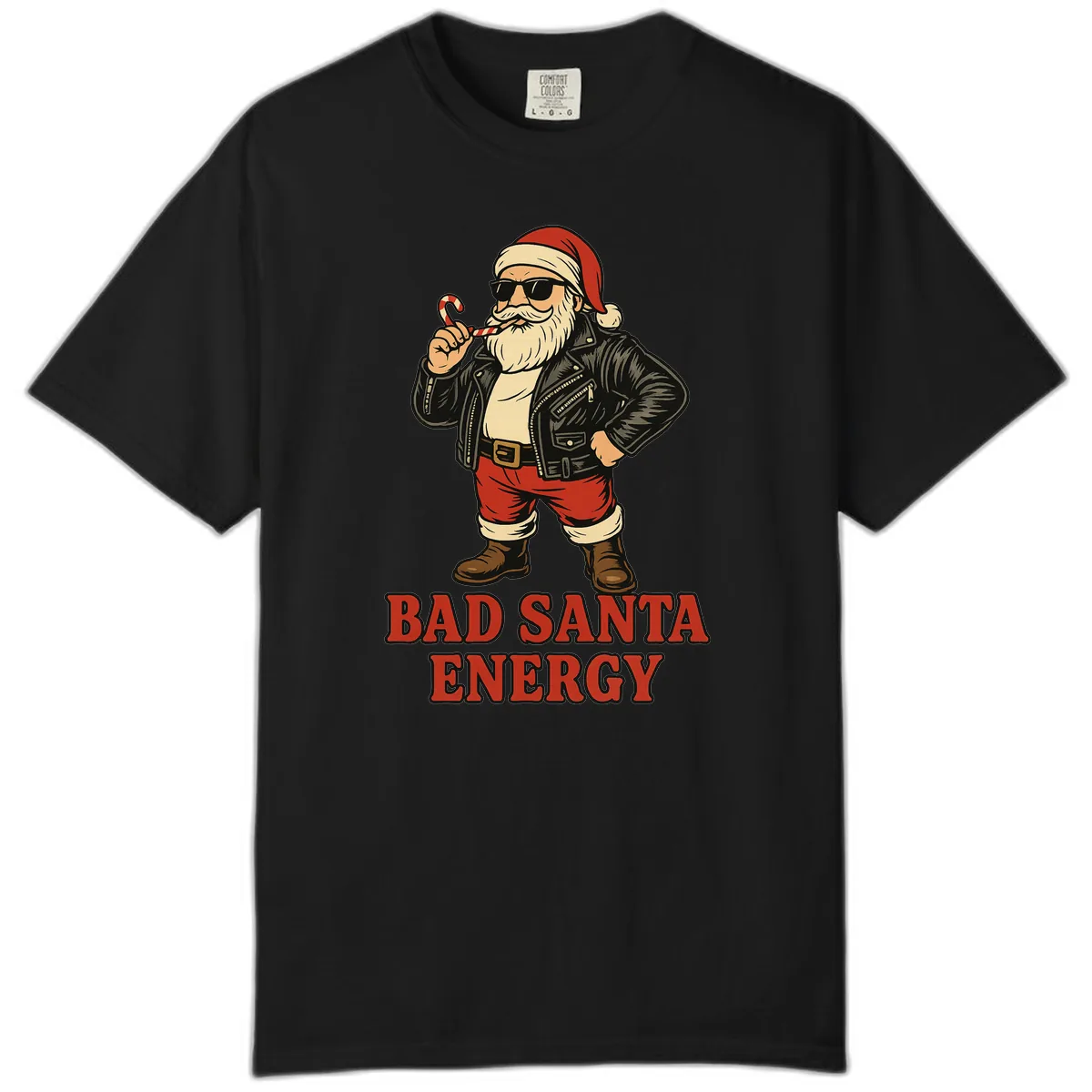 Bad Santa Energy Graphic Comfort Color in Black
