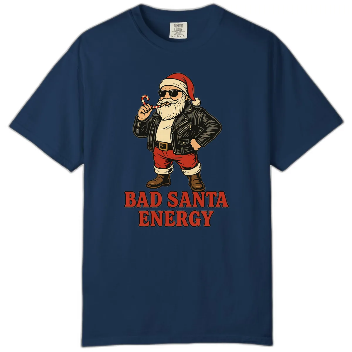 Bad Santa Energy Graphic Comfort Color in Navy