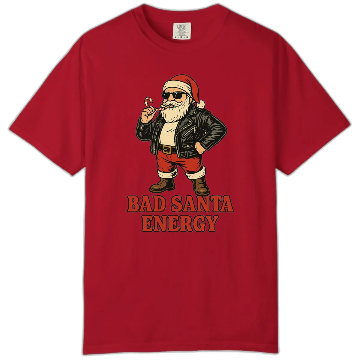 Bad Santa Energy Graphic Comfort Color in Red