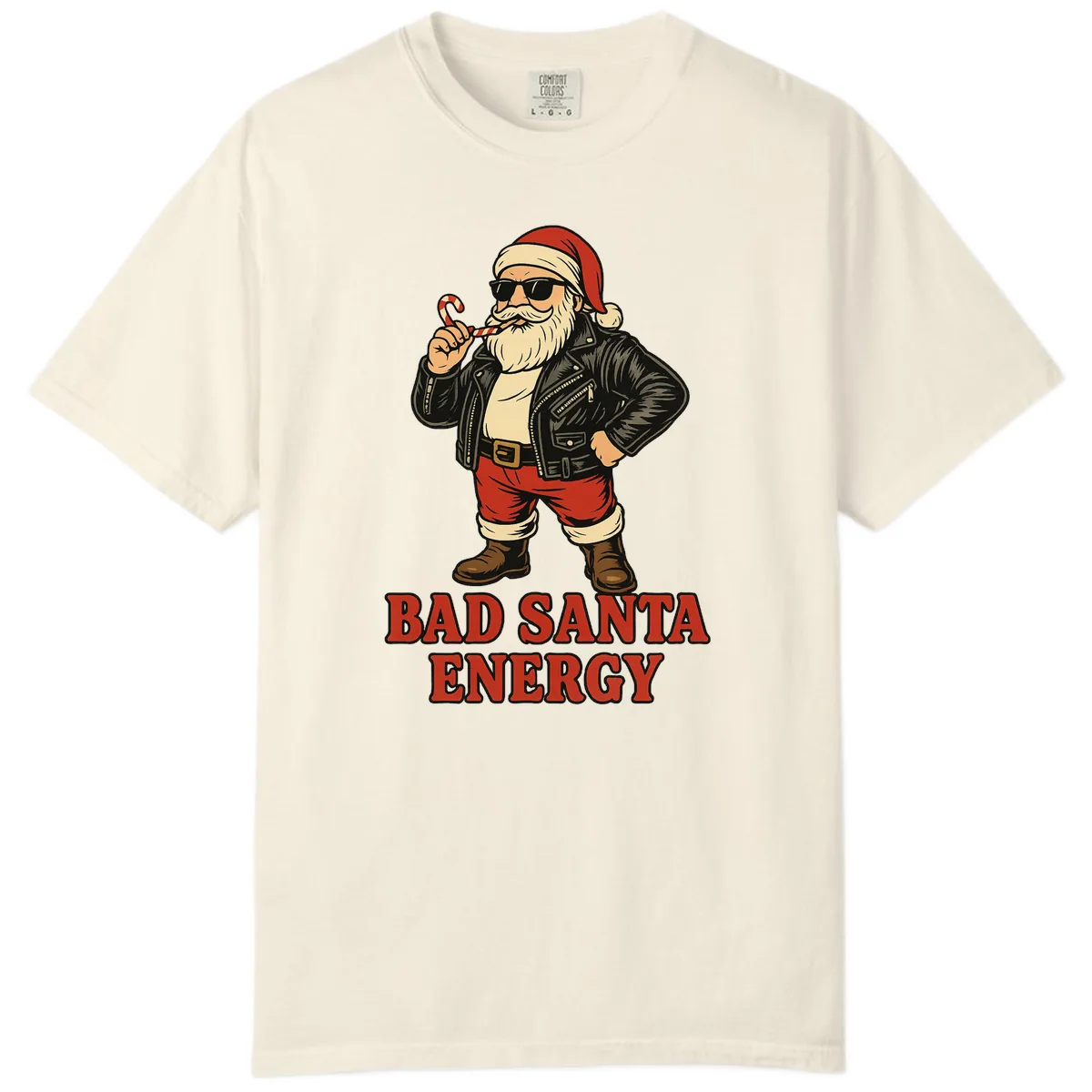 Bad Santa Energy Graphic Comfort Color in Ivory