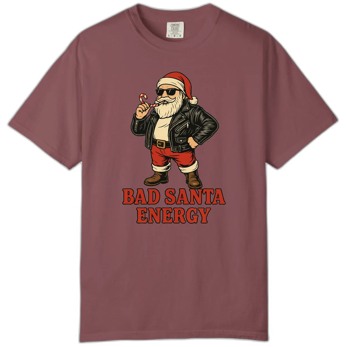 Bad Santa Energy Graphic Comfort Color in Brick