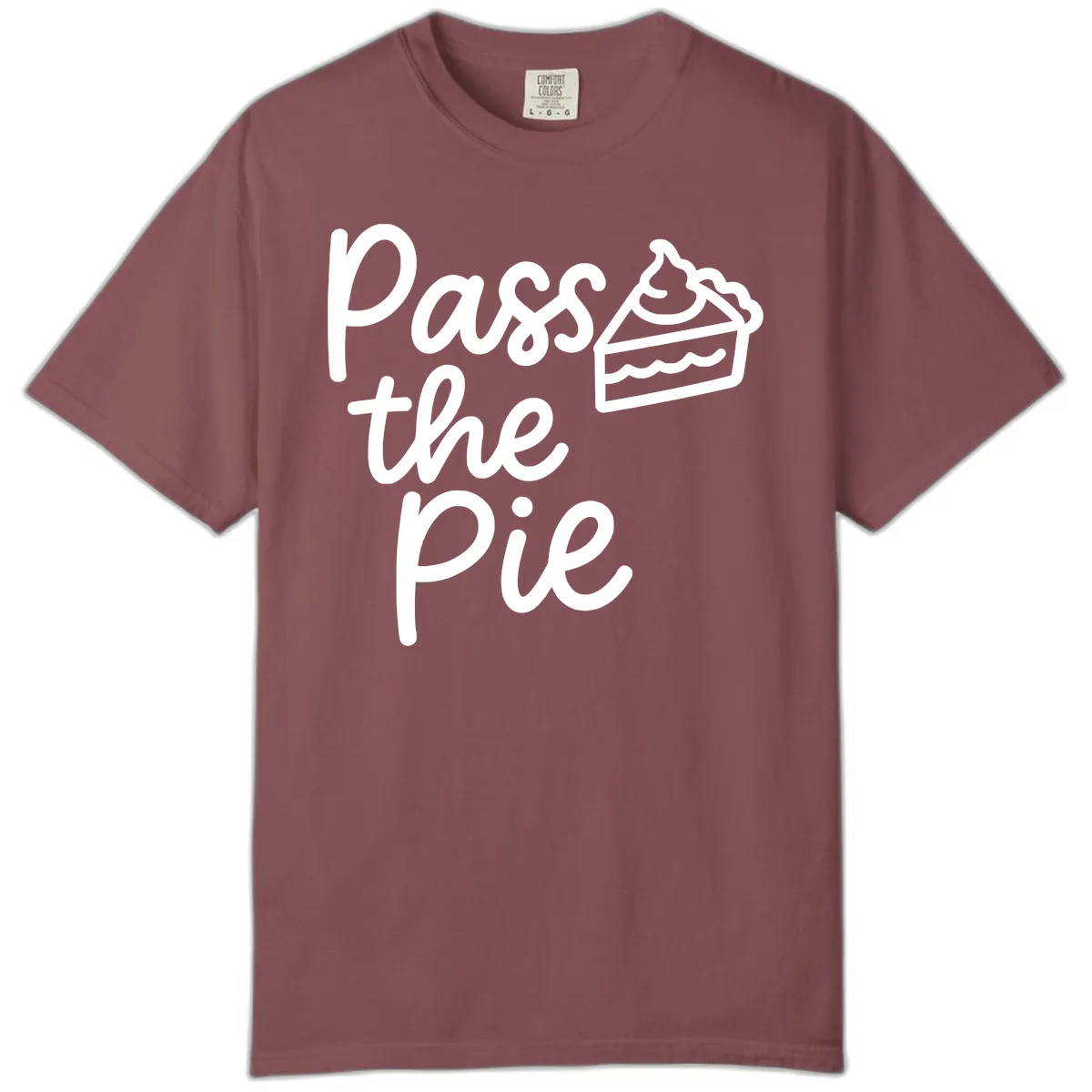 Pass The Pie Typography Comfort Color in Brick