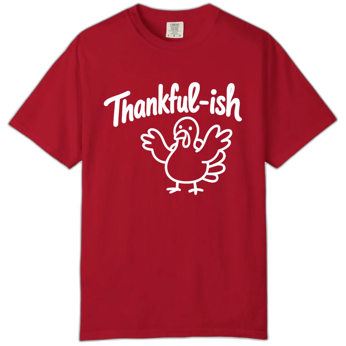 Thankful-ish Turkey Design Comfort Color in Red
