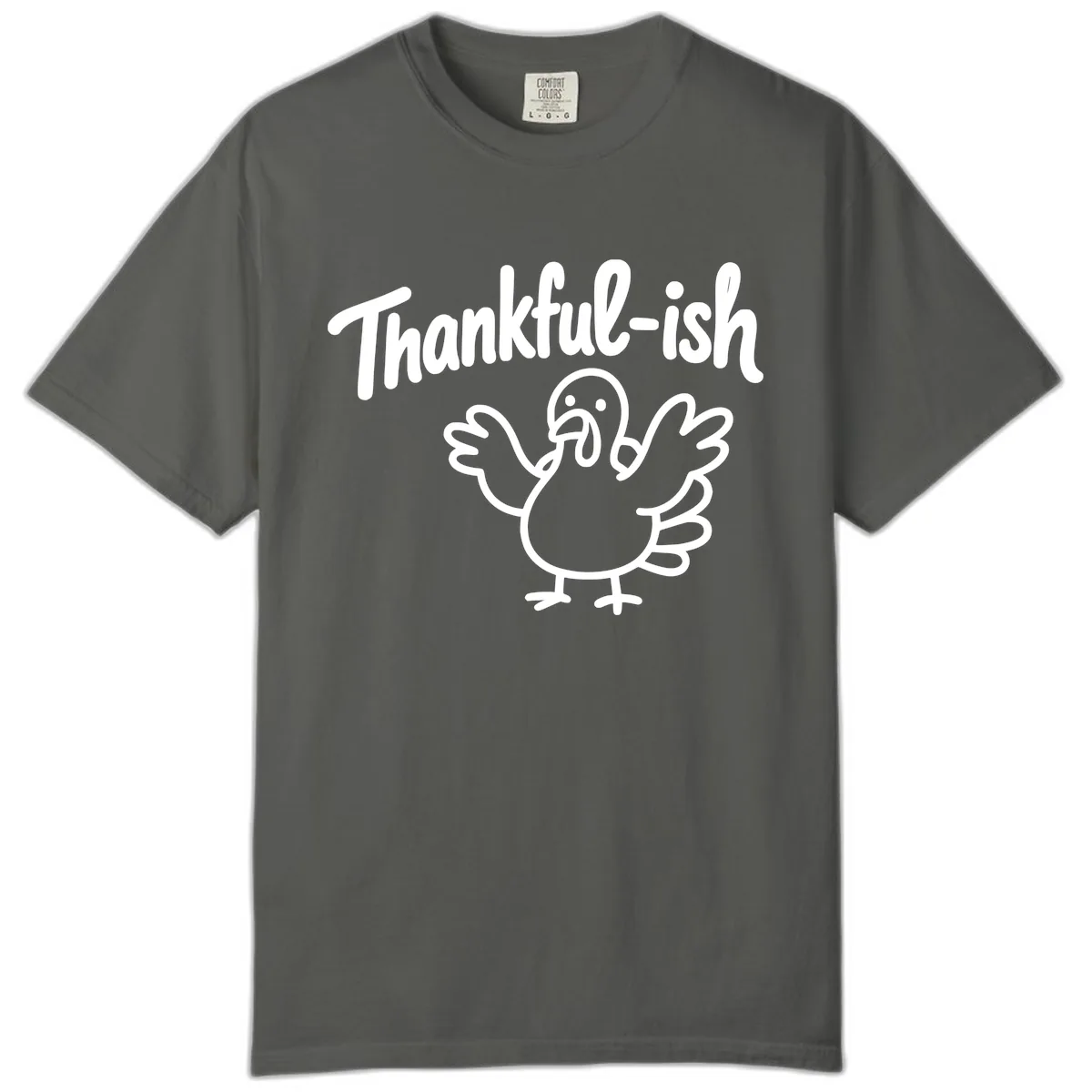 Thankful-ish Turkey Design Comfort Color in Pepper
