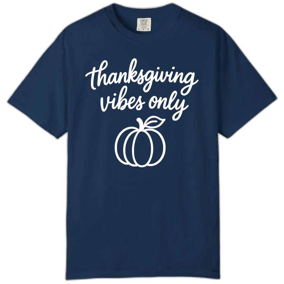 Thanksgiving Vibes Only Comfort Color in Navy