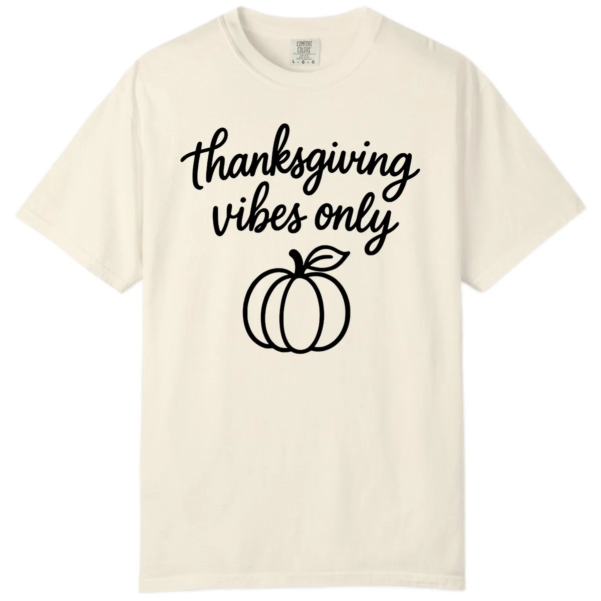 Thanksgiving Vibes Only Comfort Color in Ivory