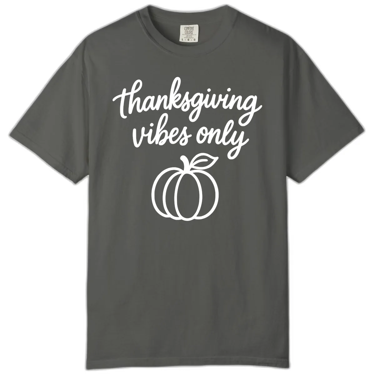 Thanksgiving Vibes Only Comfort Color in Pepper