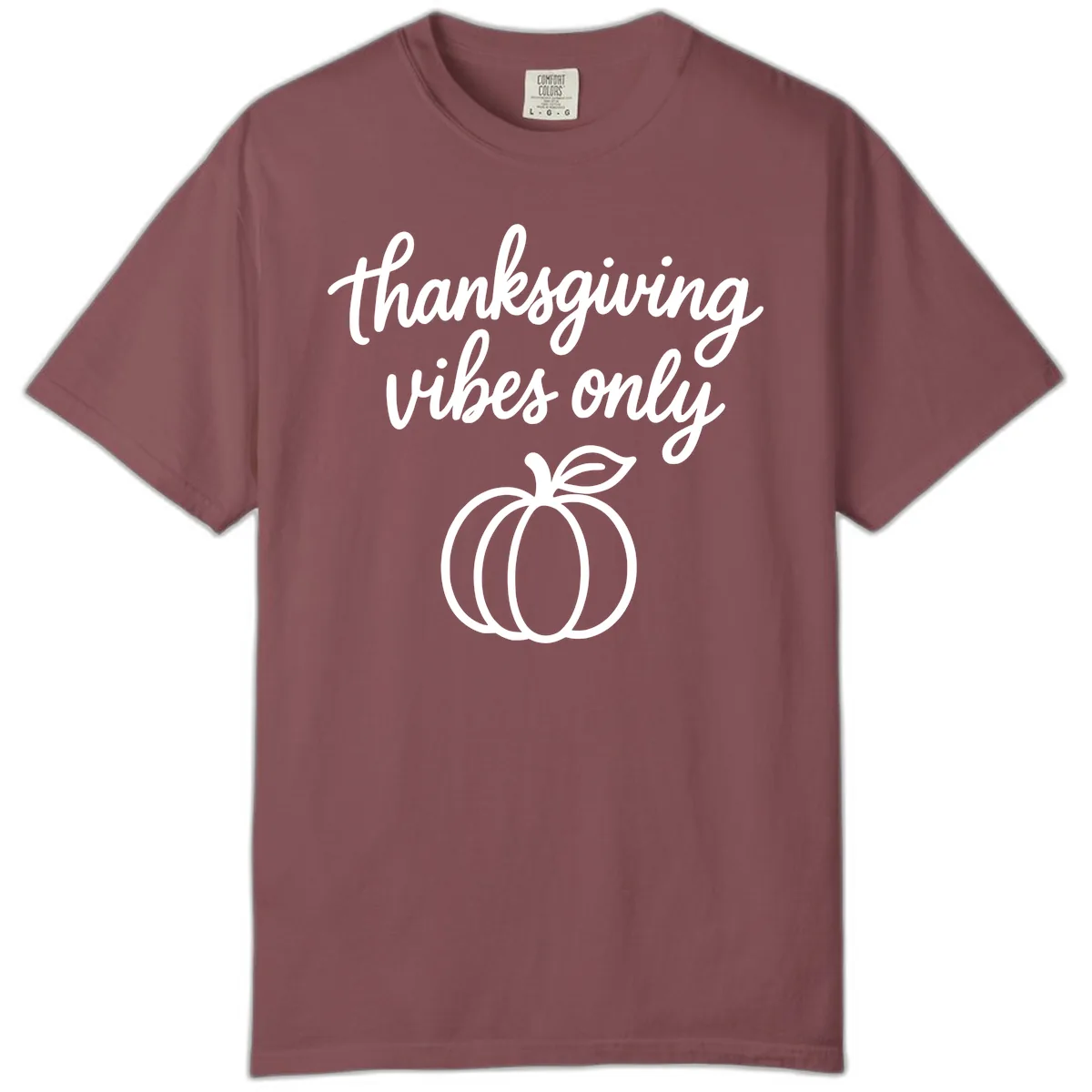 Thanksgiving Vibes Only Comfort Color in Brick