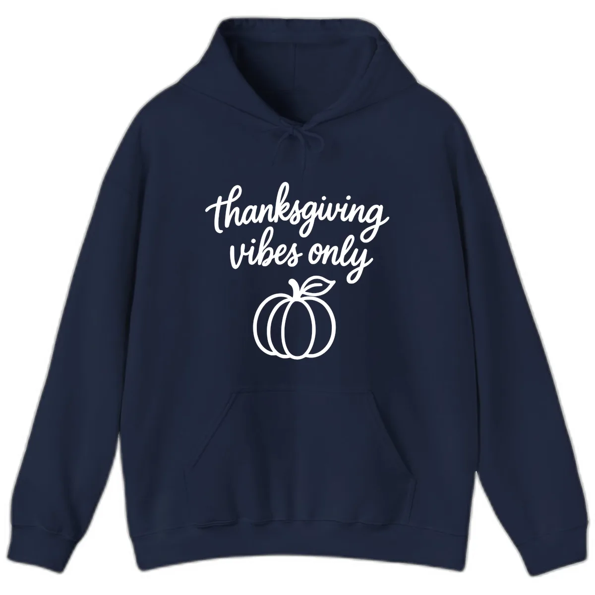 Thanksgiving Vibes Only Hoodie in Navy
