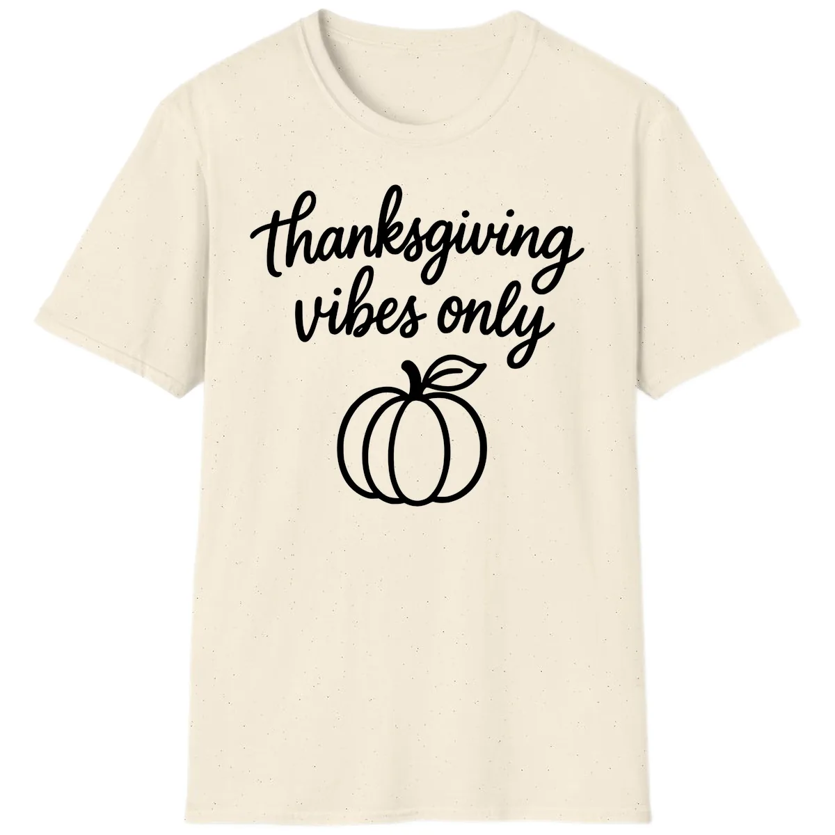 Thanksgiving Vibes Only T-Shirt in Natural