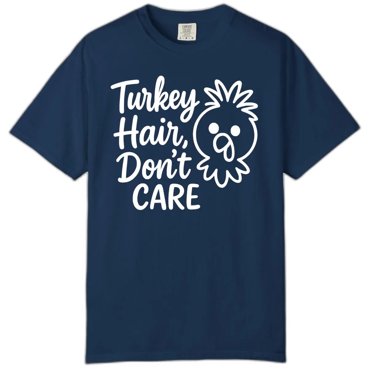 Turkey Hair Don't Care Comfort Color in Navy