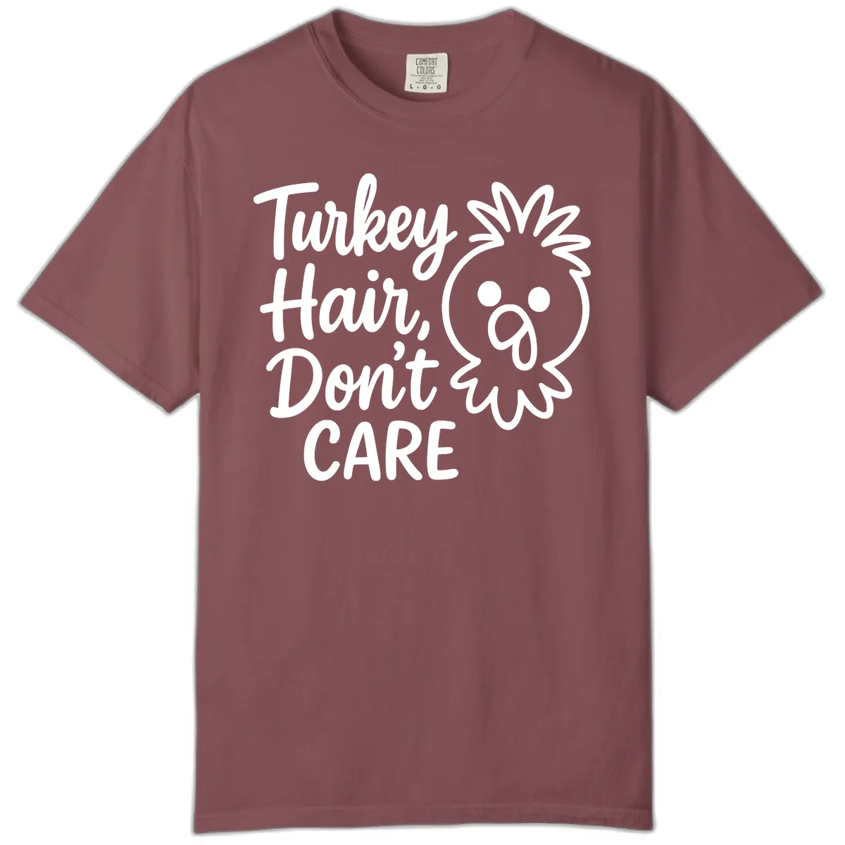 Turkey Hair Don't Care Comfort Color in Brick