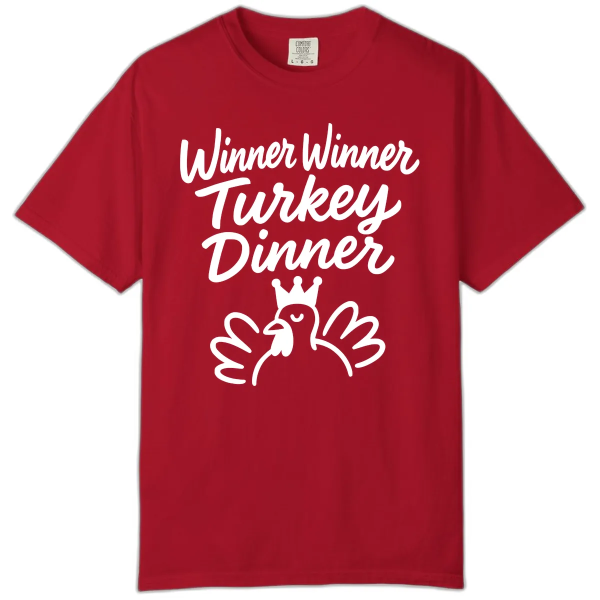 Winner Winner Turkey Dinner Celebration Comfort Color in Red