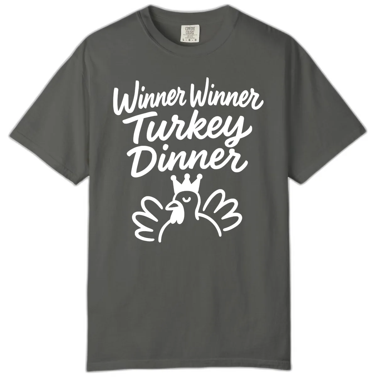 Winner Winner Turkey Dinner Celebration Comfort Color in Pepper