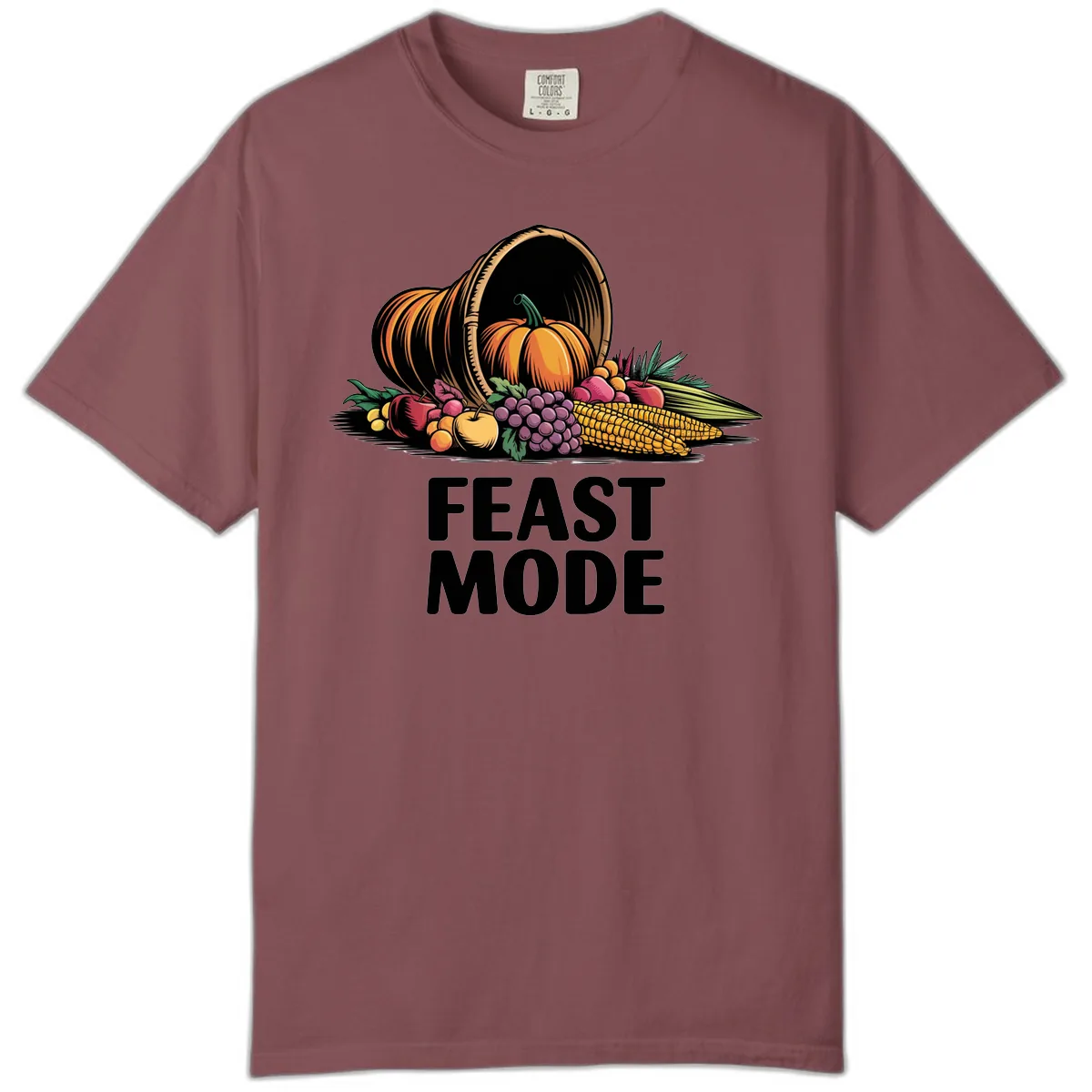 Thanksgiving Cornucopia Feast Mode Comfort Color in Brick