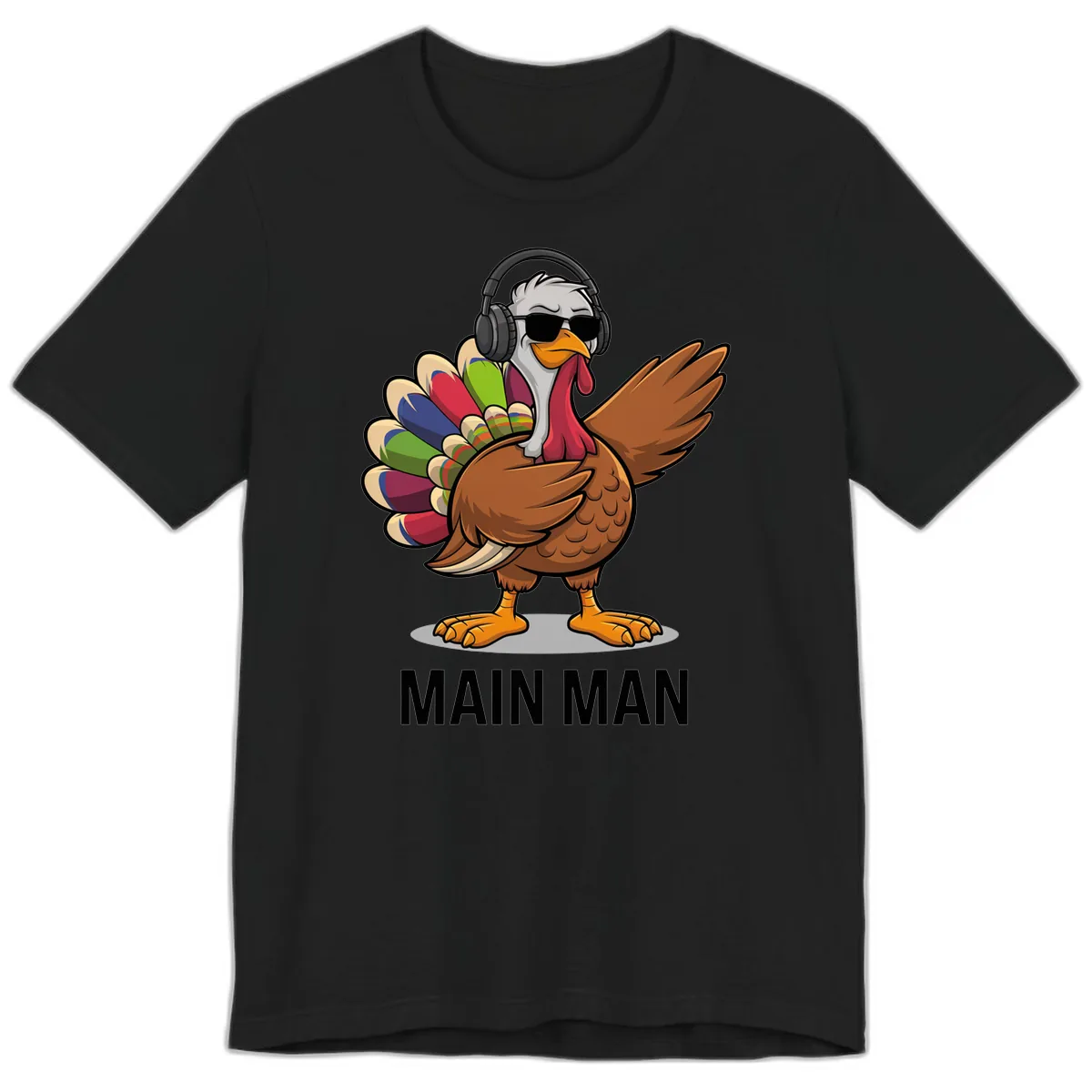 Dabbin' Turkey Main Man Premium T-Shirt in Black
