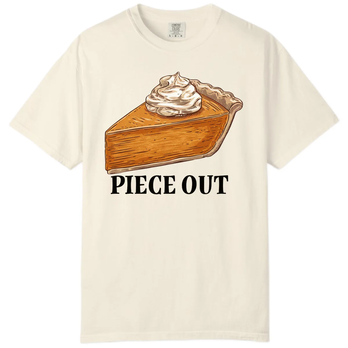 Piece Out Pumpkin Pie Greeting Comfort Color in Ivory