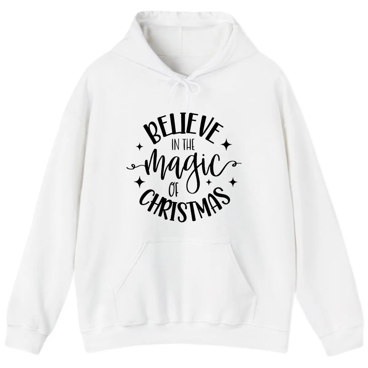 Believe In The Magic Of Christmas Hoodie in White