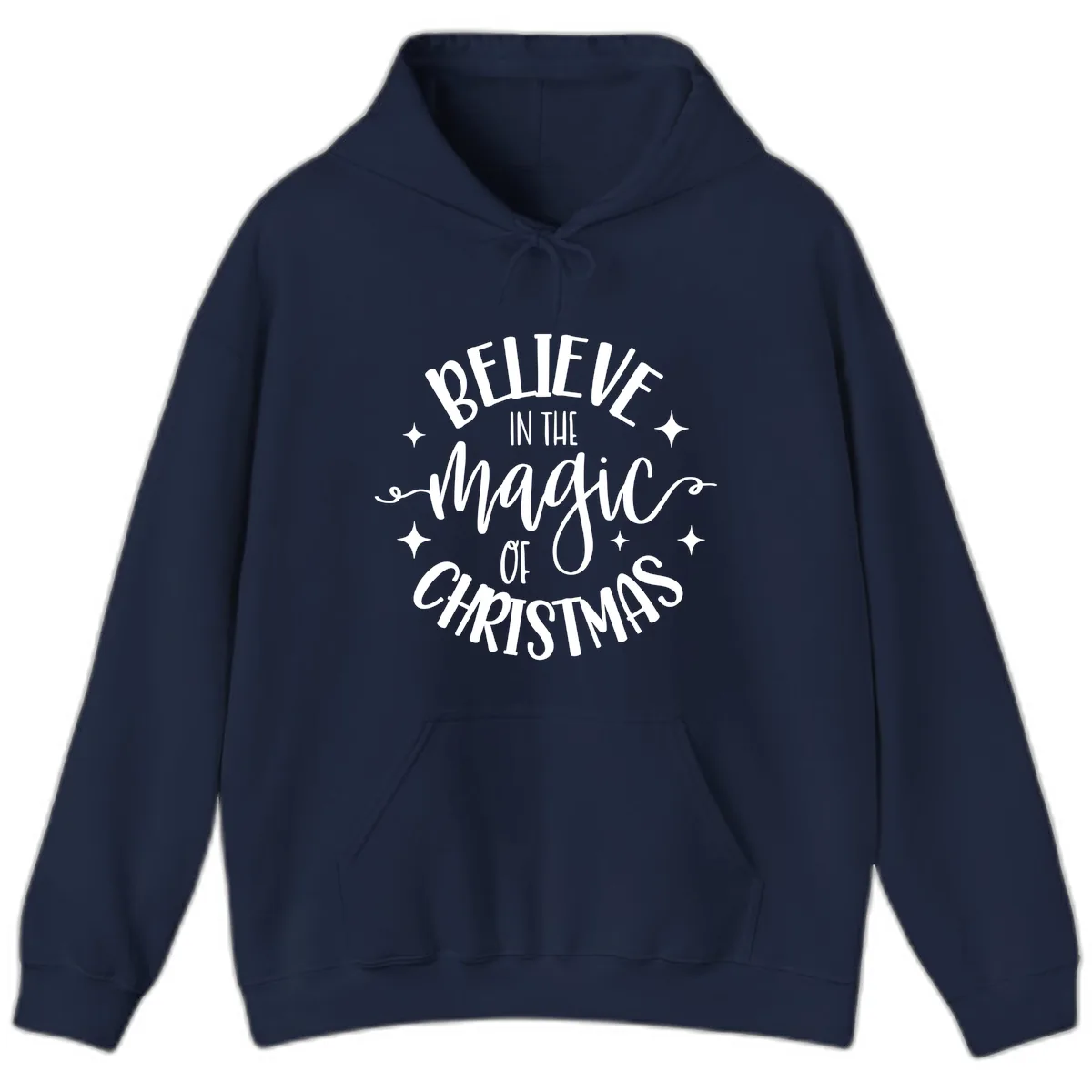 Believe In The Magic Of Christmas Hoodie in Navy