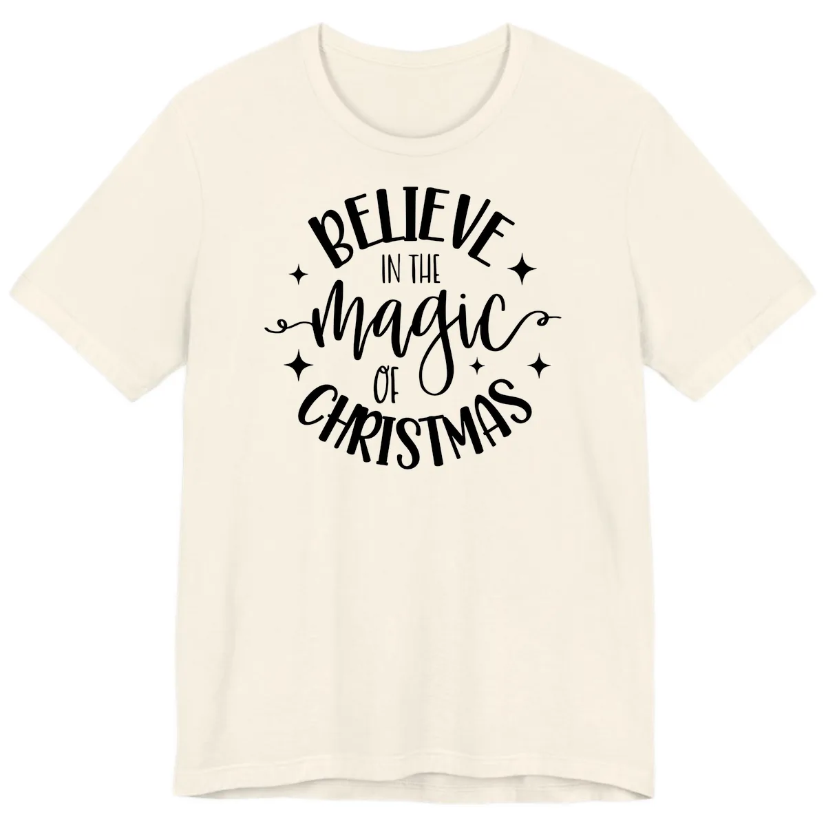 Believe In The Magic Of Christmas Premium T-Shirt in Natural