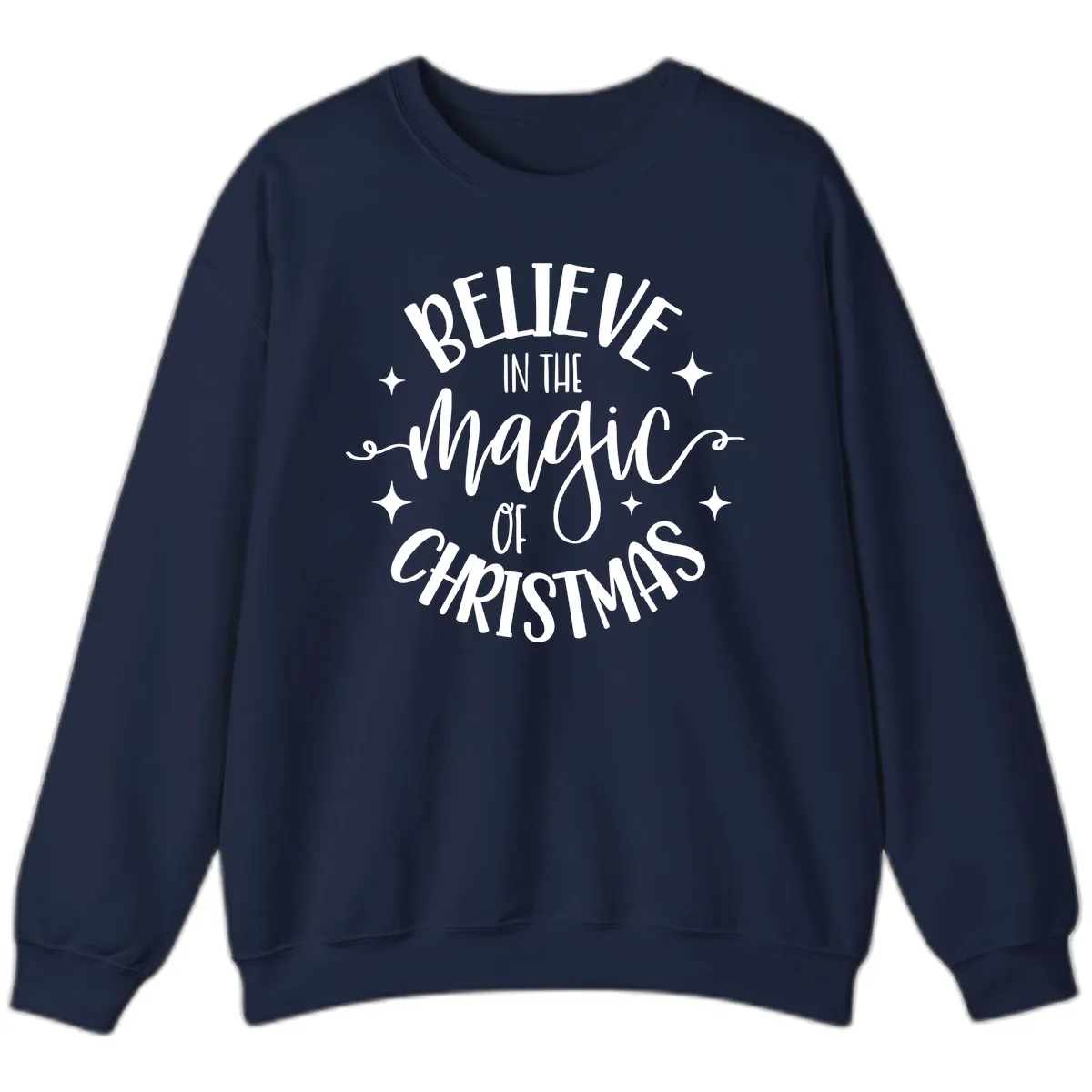 Believe In The Magic Of Christmas Sweatshirt in Navy