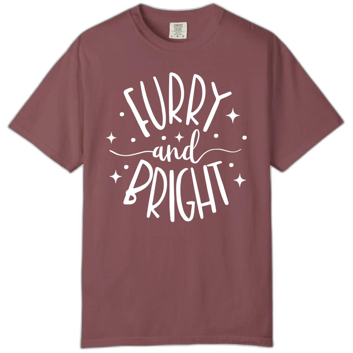 Furry and Bright Holiday Puns Comfort Color in Brick