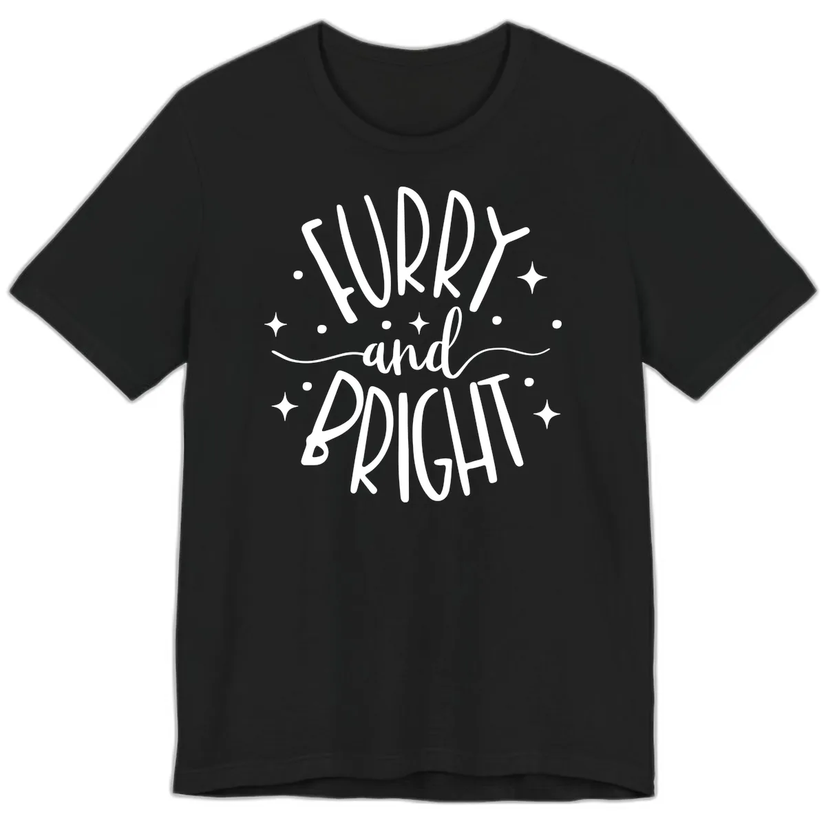 Furry and Bright Holiday Puns Premium T-Shirt in Black