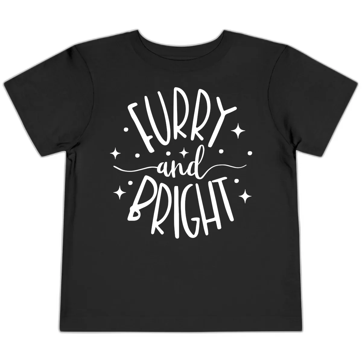 Furry and Bright Holiday Puns Toddler T-Shirt in Black