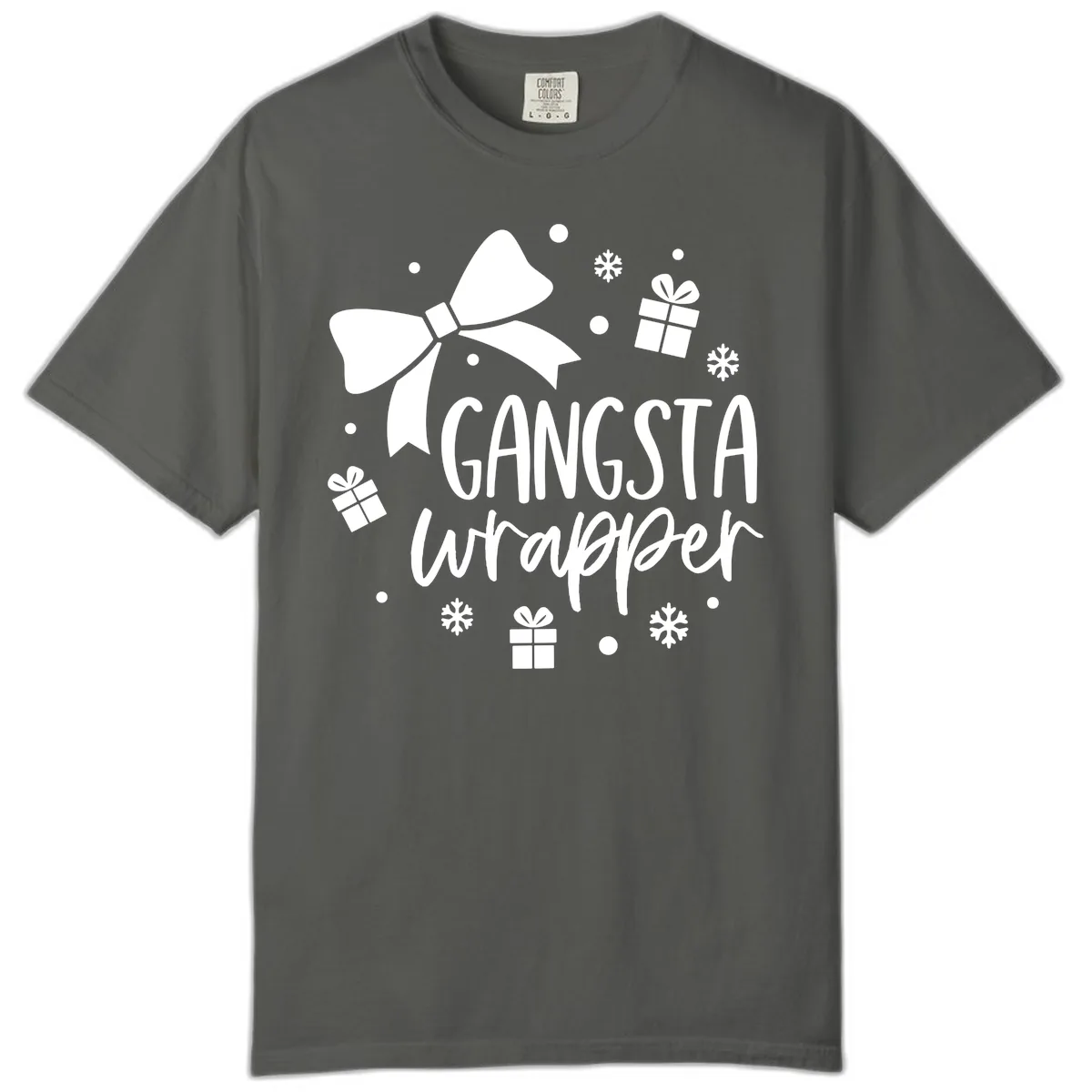 Gangsta Wrapper Holiday Design Comfort Color in Pepper