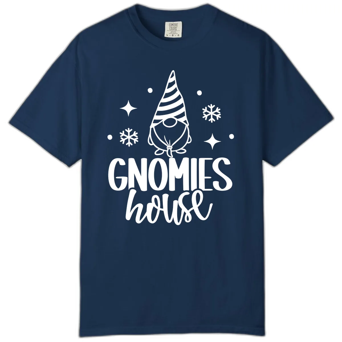 Gnomes House Holiday Design Comfort Color in Navy
