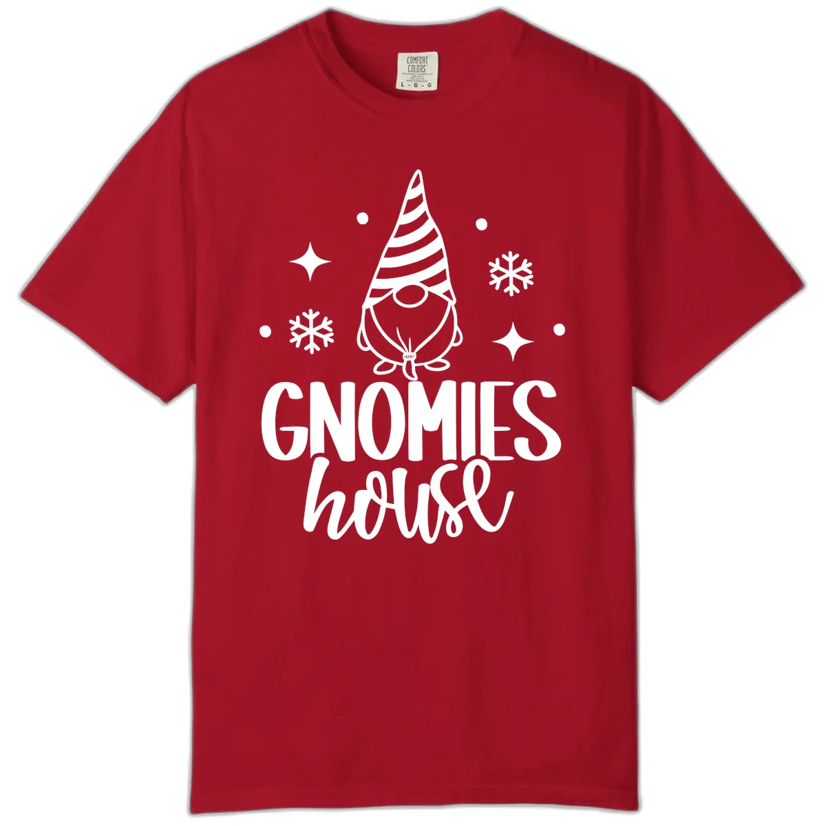 Gnomes House Holiday Design Comfort Color in Red