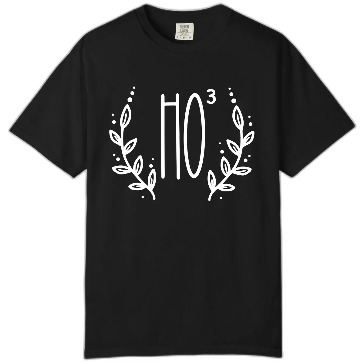 The Holiday Tee Logo Comfort Color in Black