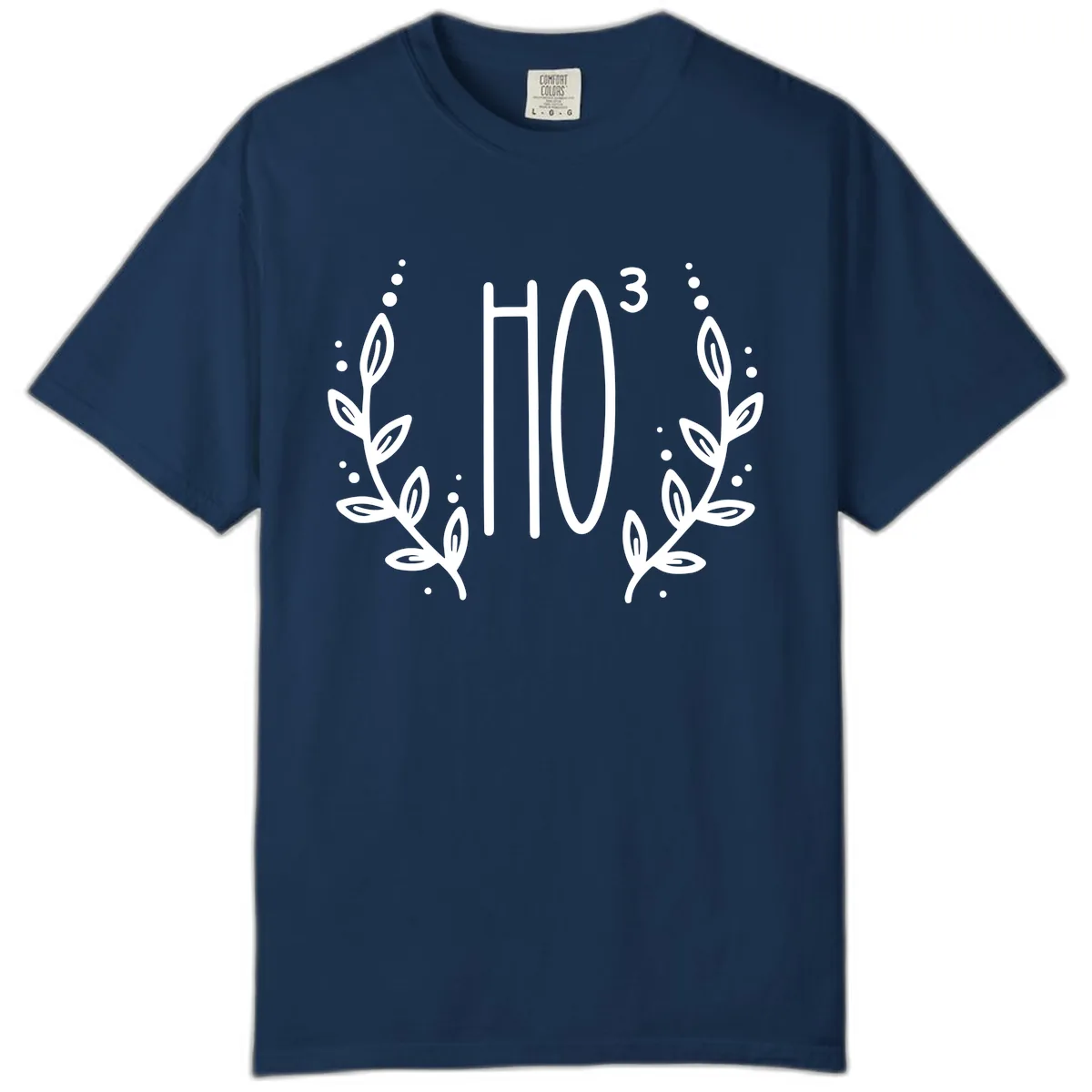 The Holiday Tee Logo Comfort Color in Navy