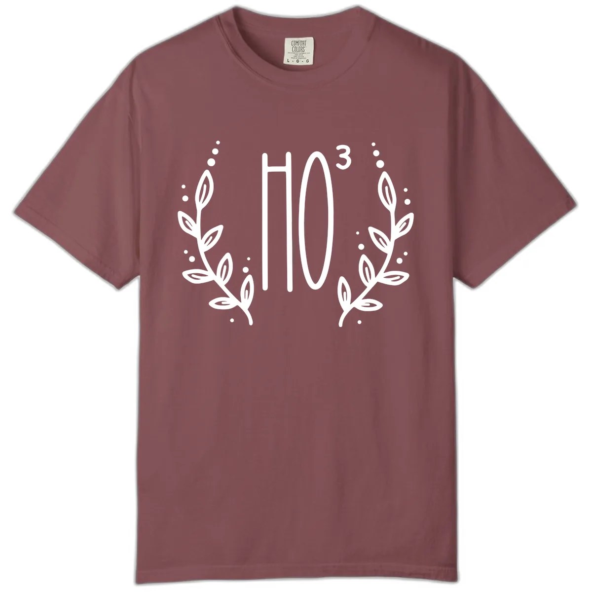 The Holiday Tee Logo Comfort Color in Brick