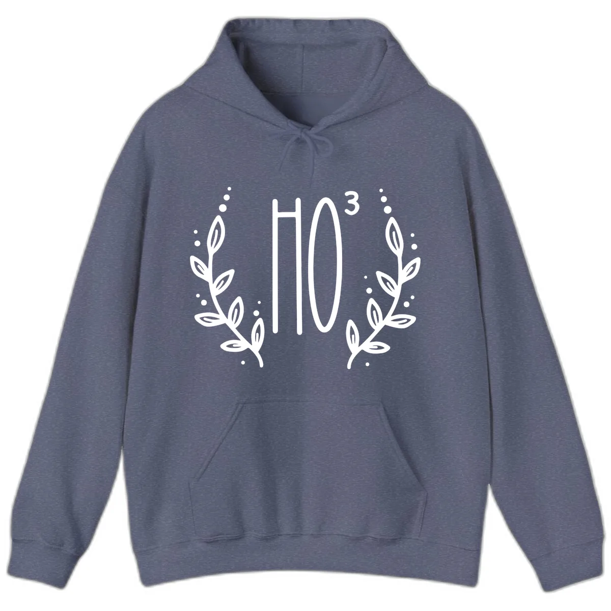 The Holiday Tee Logo Hoodie in Heather Navy