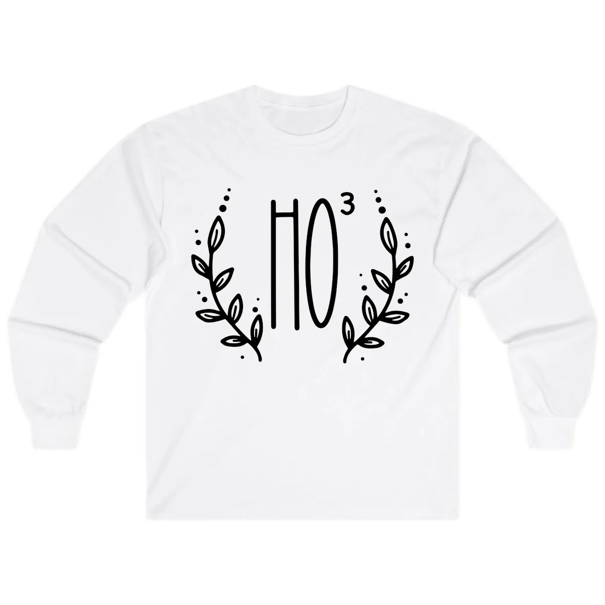 The Holiday Tee Logo Long Sleeve in White