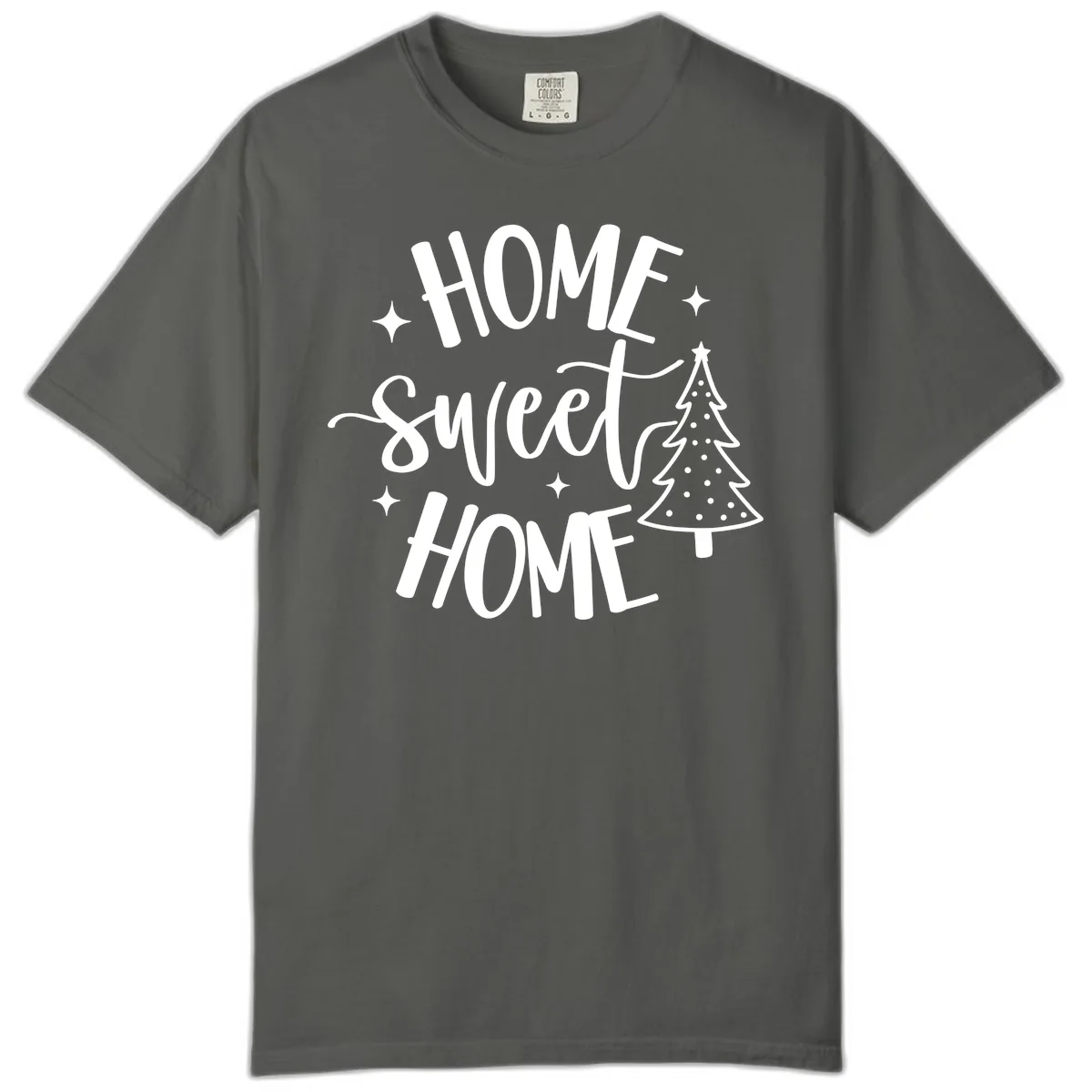 Home Sweet Home Holiday Tree Design Comfort Color in Pepper