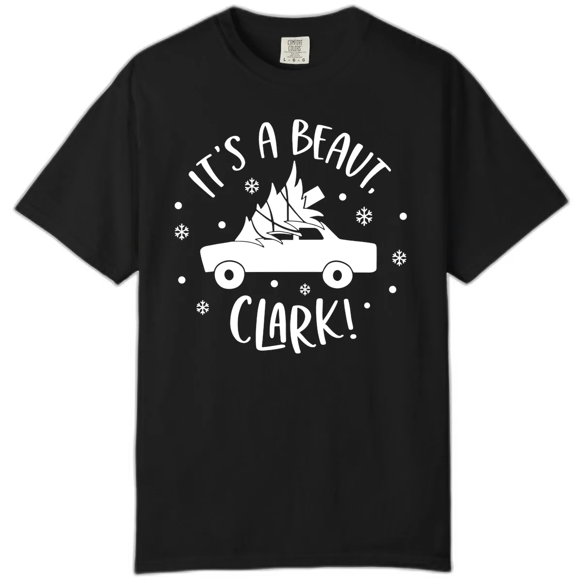 Its A Beaut Clark Christmas Vacation Comfort Color in Black