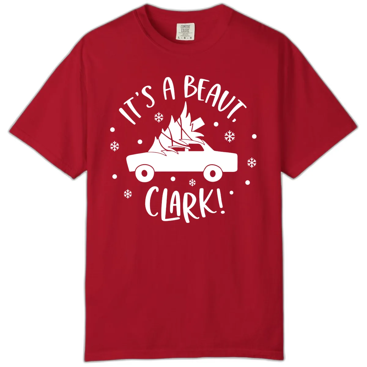 Its A Beaut Clark Christmas Vacation Comfort Color in Red