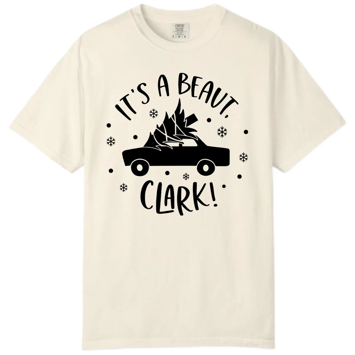 Its A Beaut Clark Christmas Vacation Comfort Color in Ivory
